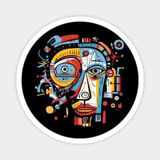 Abstract Face Picasso Magnet